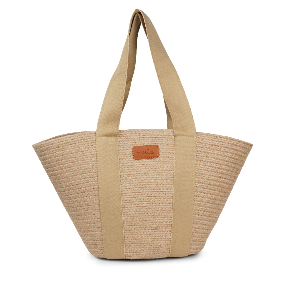 Peppino Jute taske - Croissant/Jute